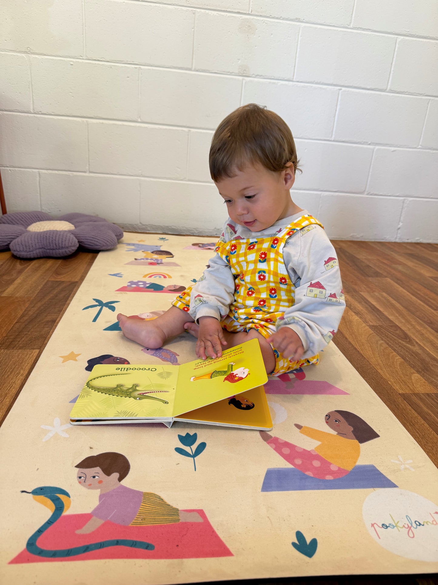 Pookyland Rainbow Poses Kids Yoga Mat