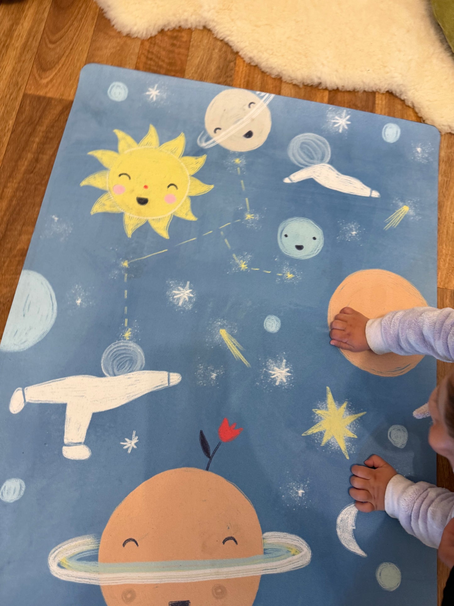 Pookyland Cosmic Journey Kids Yoga Mat