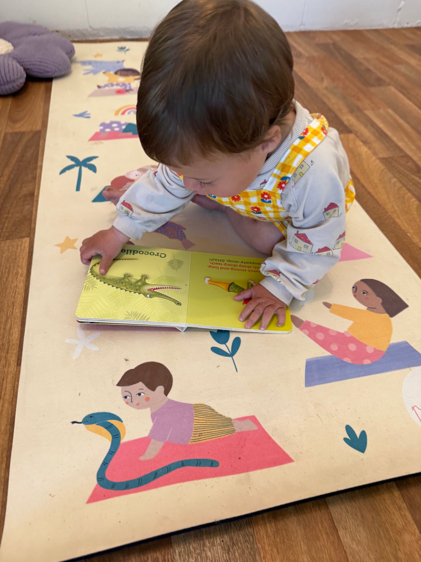 Pookyland Rainbow Poses Kids Yoga Mat