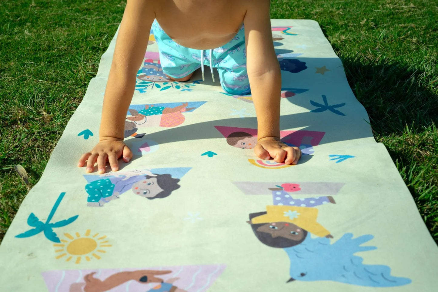 Pookyland Rainbow Poses Kids Yoga Mat