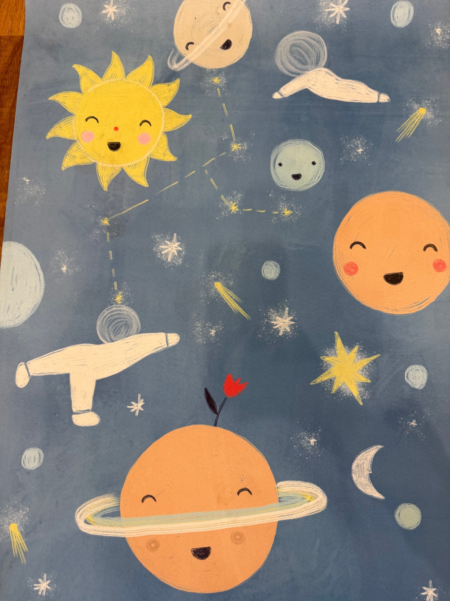 Pookyland Cosmic Journey Kids Yoga Mat