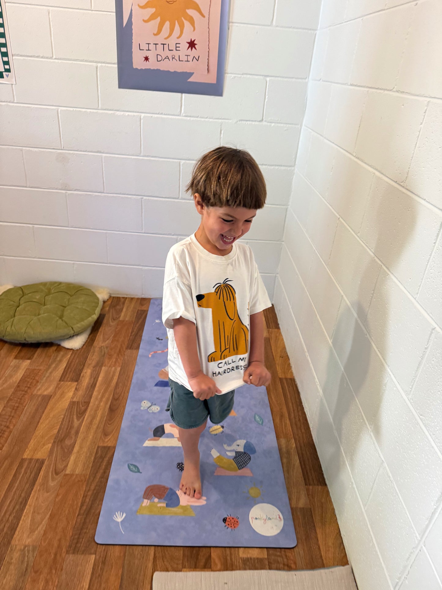 Pookyland Animal Adventure Kids Yoga Mat