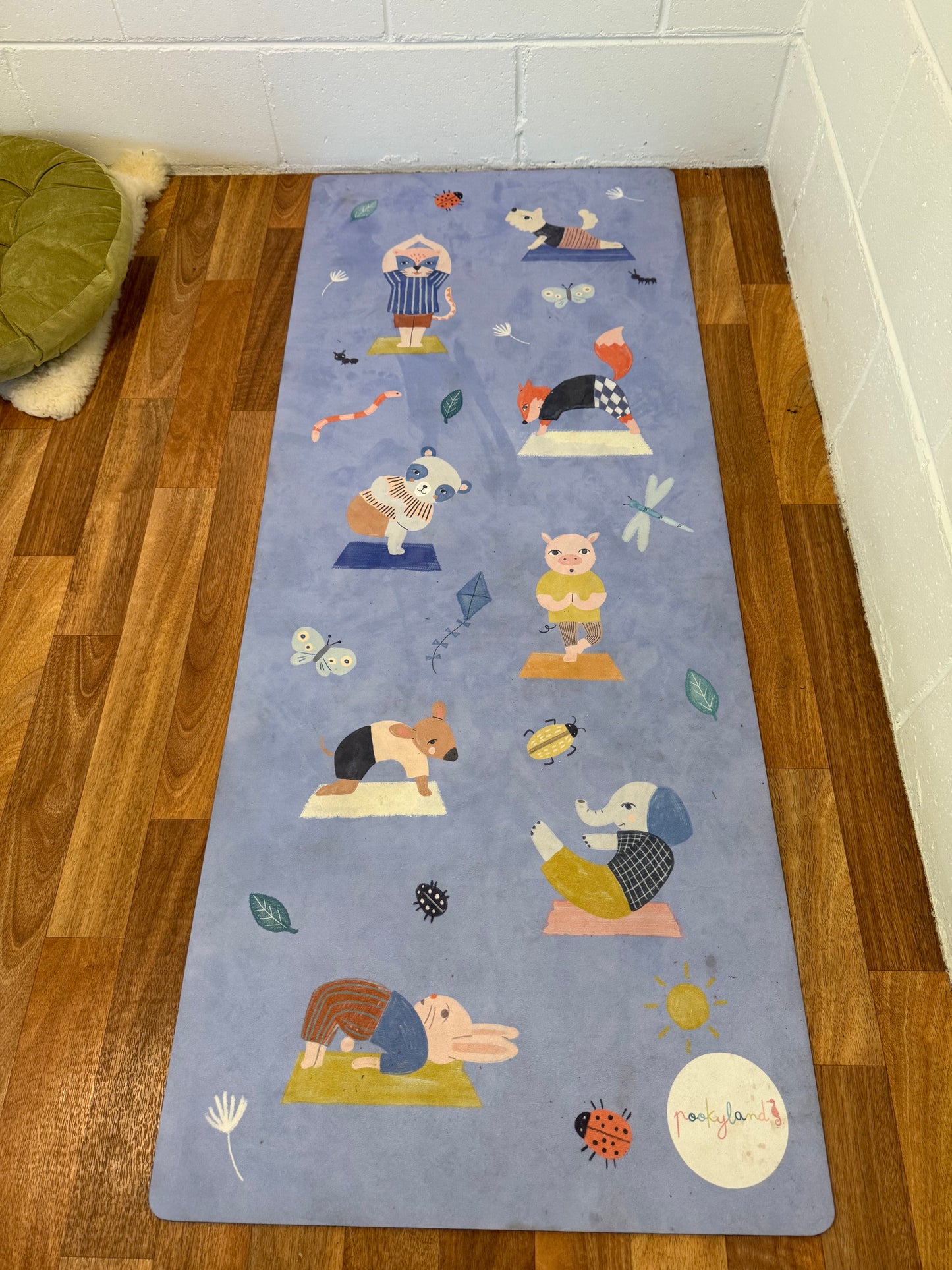 Pookyland Animal Adventure Kids Yoga Mat