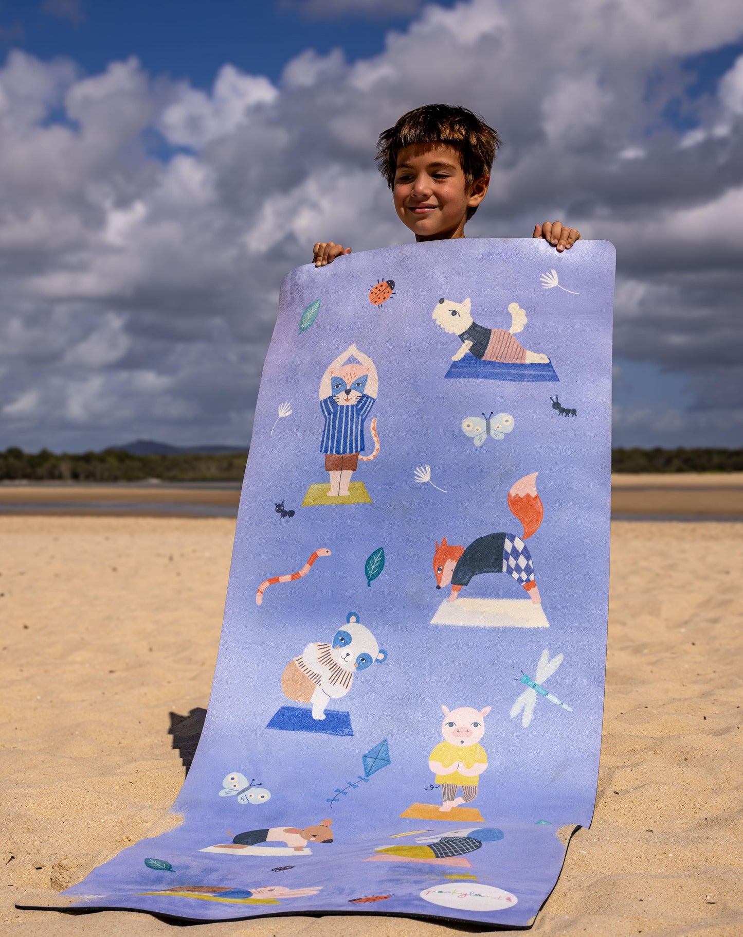 Kids yoga mat Animal poses