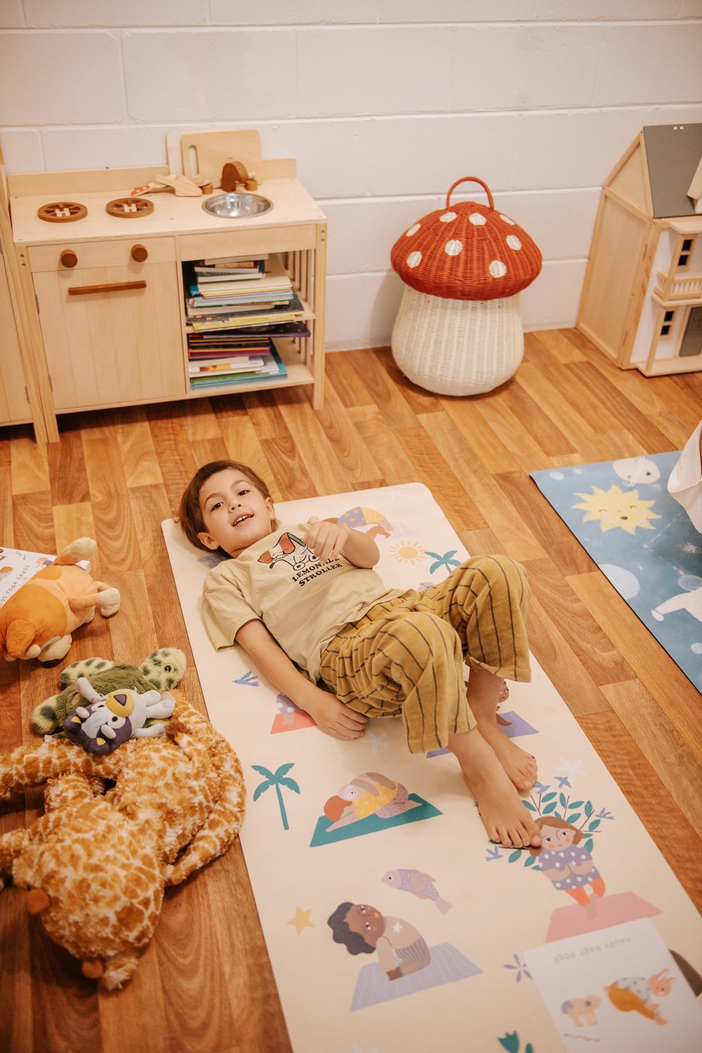 Rainbow Poses Kids Yoga Mat