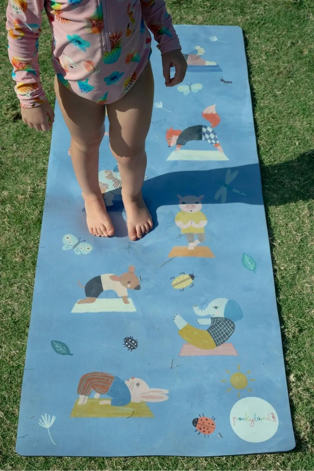 Pookyland Animal Adventure Kids Yoga Mat