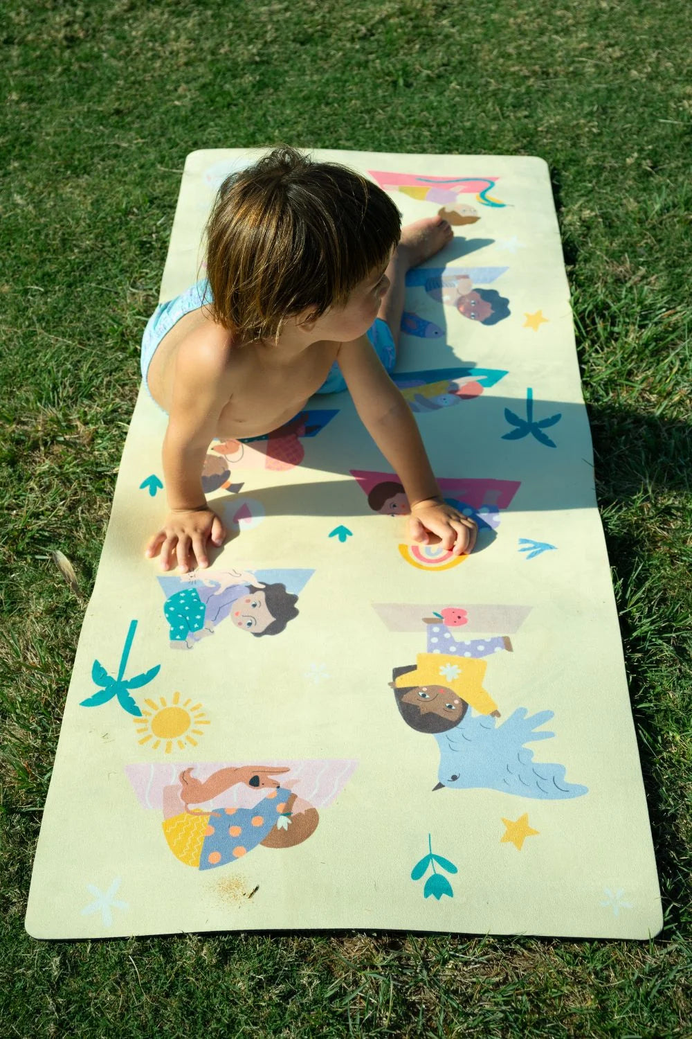 Pookyland Rainbow Poses Kids Yoga Mat