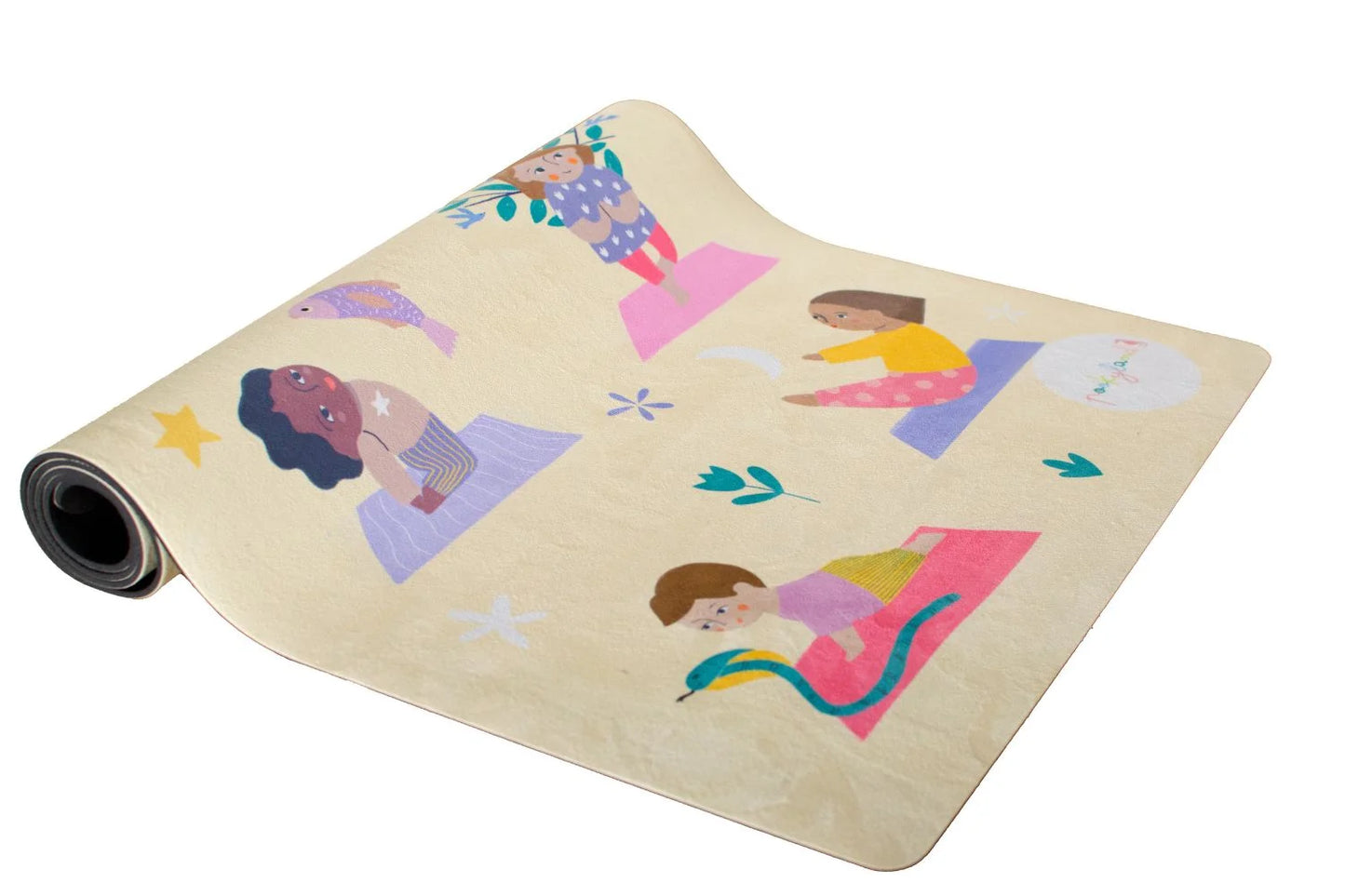Pookyland Rainbow Poses Kids Yoga Mat